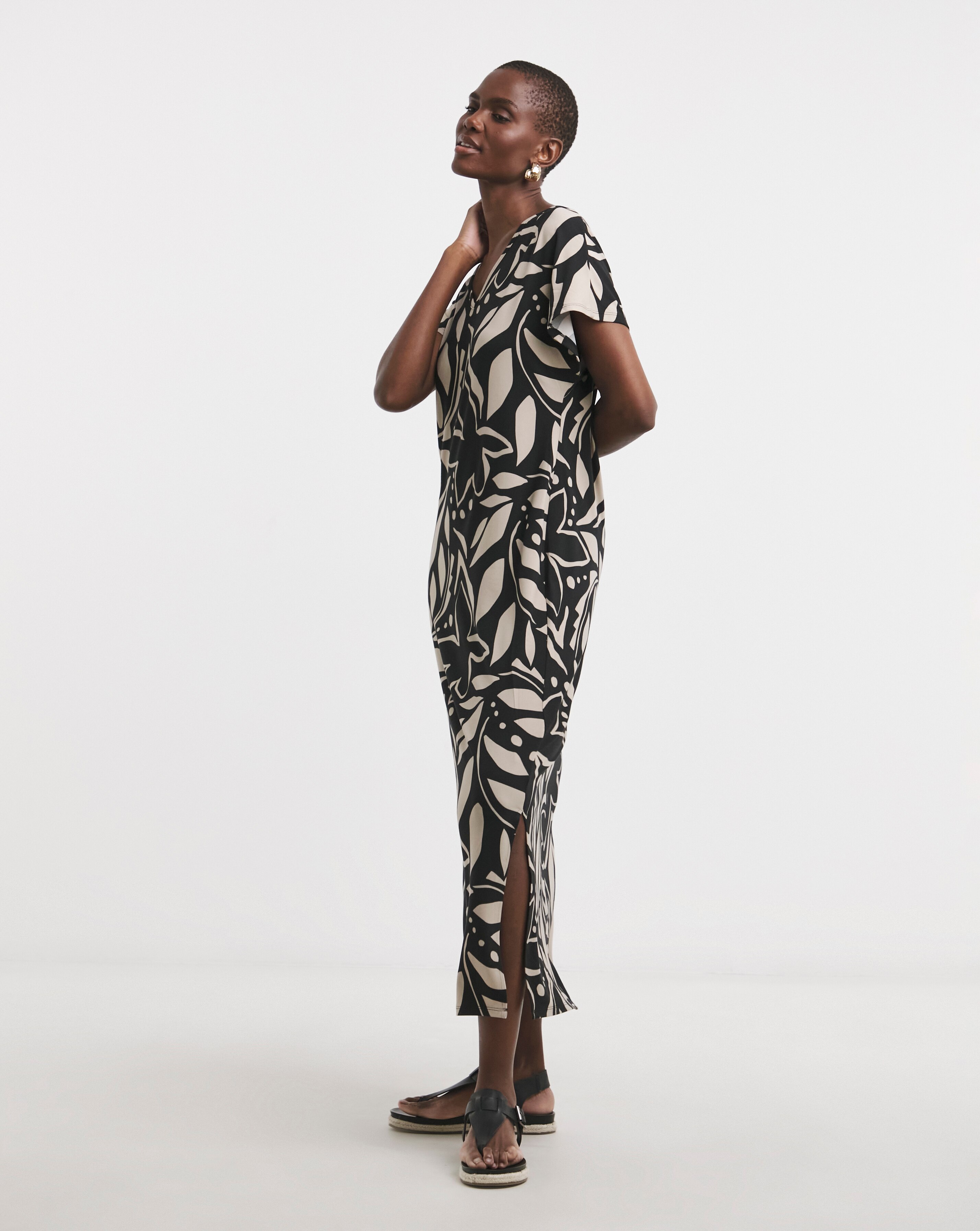 Great Value Soft Touch Midi T-Shirt Dress