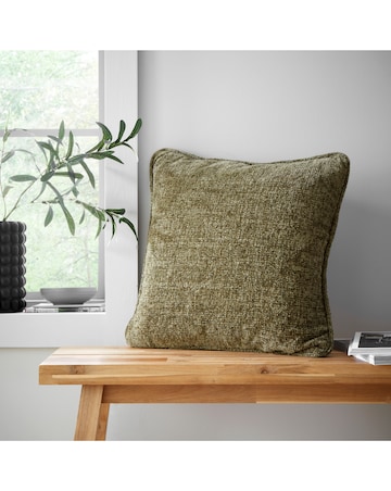 Catherine Lansfield Plain Chenille Cushion
