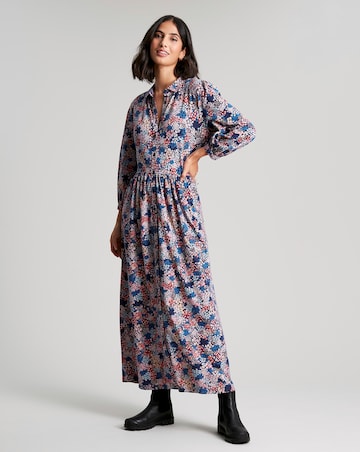 Joules Jersey Button Through Shirt Dress