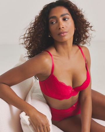 Ann Summers Sexy Lace Planet Plunge Bra Red