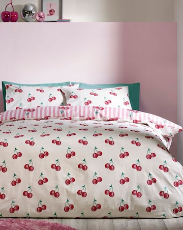 Catherine Lansfield Disco Cherries Duvet Set