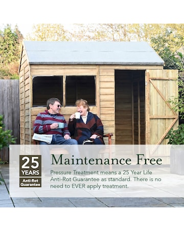 4LIFE Pent Shed 6x3 - Single Door - No Windows (Home Delivery)