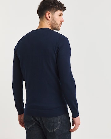 Merino Wool V Neck Sweater