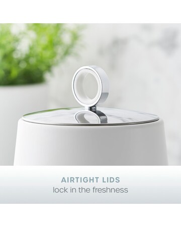 Swan Serenity Set of 3 Canisters White