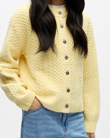OBJECT Long Sleeve Knit Cardigan