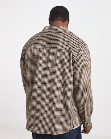 Jack & Jones Bradley Ollie Check Overshirt - Brown Multi