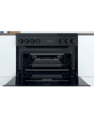 Indesit ID67V9KMB/UK Electric Double Cooker - Black