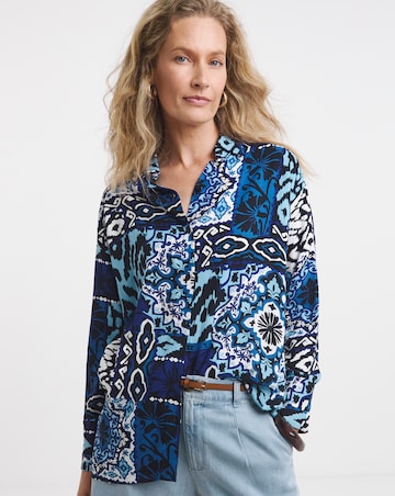 Co-Ord Scarf Print Shirt