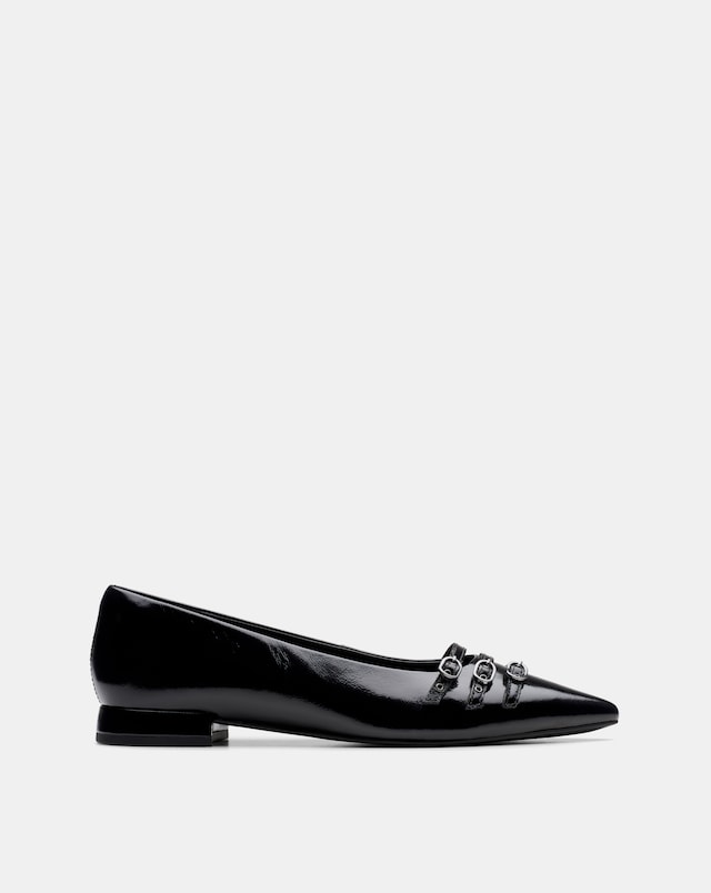 Clarks Sensa15 Strap Leather Ballerina Standard Fit