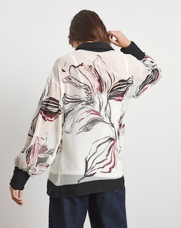 Joanna Hope Border Print Shirt