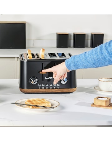 Salter Toronto 4 Slice Black Toaster