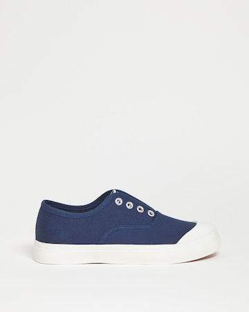 Canvas Slip On Shoe - Extra Wide Fit (EEE)