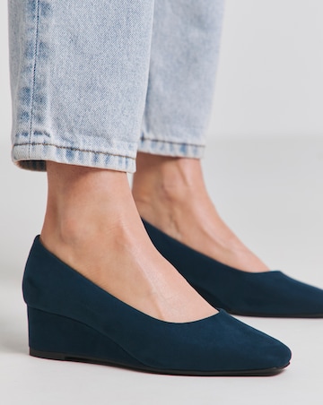 Valentina Low Wedge Court Shoe Extra Wide EEE Fit