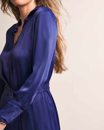 Anthology Satin Shirt Dress