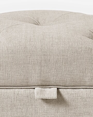 Julipa Colston Chenille Buttoned Storage Footstool