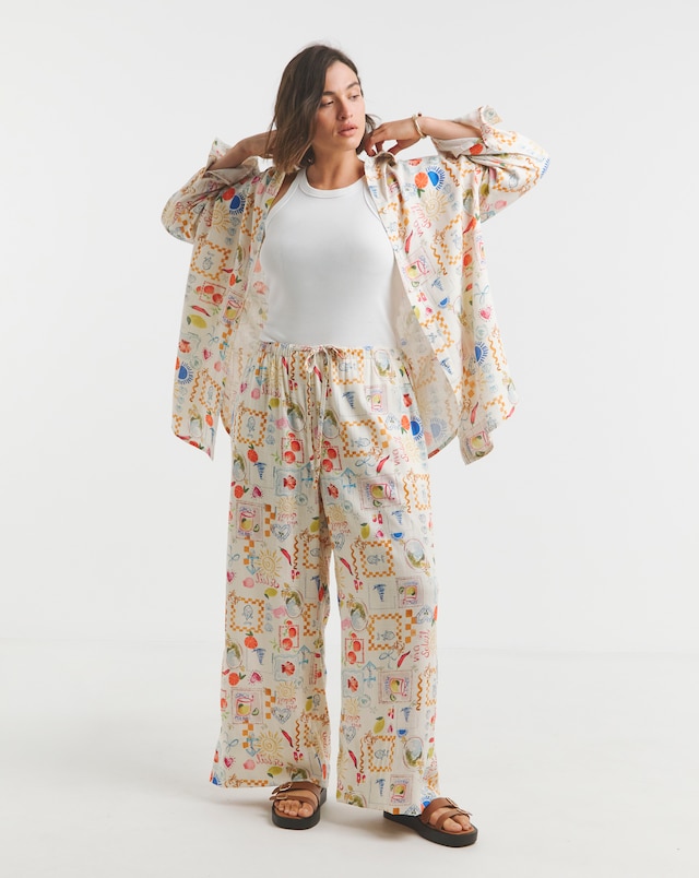Simply Be Linen Blend Trouser