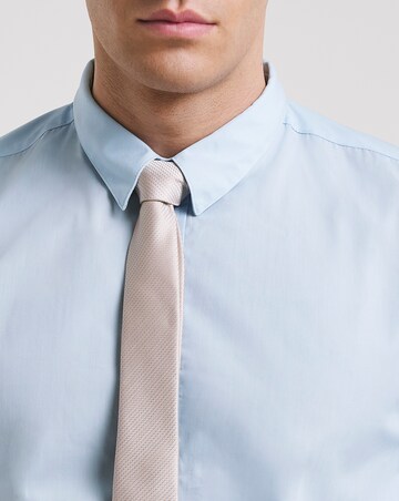 Blue Short Sleeve Formal Shirt Long