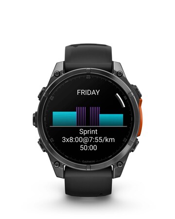 Garmin Fenix 8 47mm Amoled Smart Watch - Slate Grey with Black Silicone Band