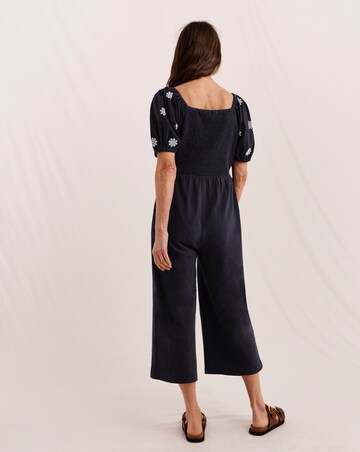 Julipa Broderie Sleeve Jersey Jumpsuit