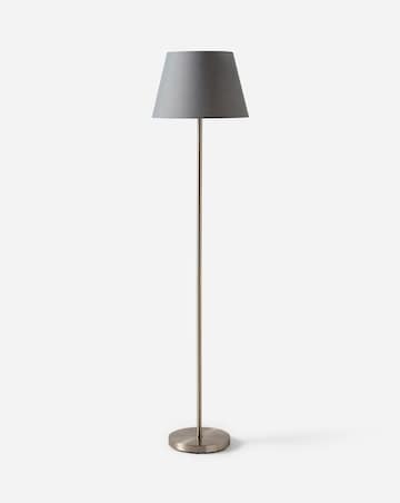 Owen Grey and Chrome Floor Lamp