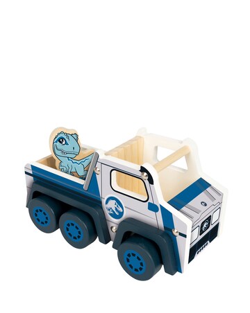Jurassic World Chunky Wooden Vehicle and Raptor Playset