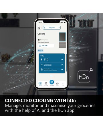 Haier Series 5 HDPW5620CNPD Wifi Connected 205cm 70/30 Fridge Freezer - Inox