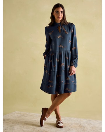 Joules Petunia Pheasant Mini Dress