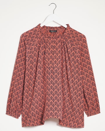 Whistles Sea Tree Print Blouse