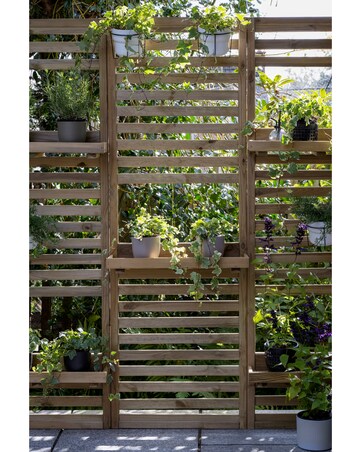 Forest Slatted Wall Planter 1 Shelf