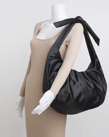 Satin Bow Detail Tote Bag
