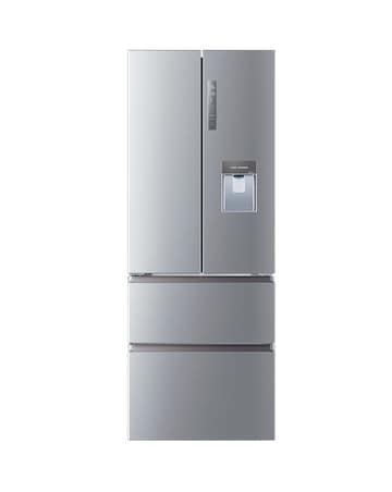 Haier HFR5719EWMP Total No Frost American Fridge Freezer Silver + Install