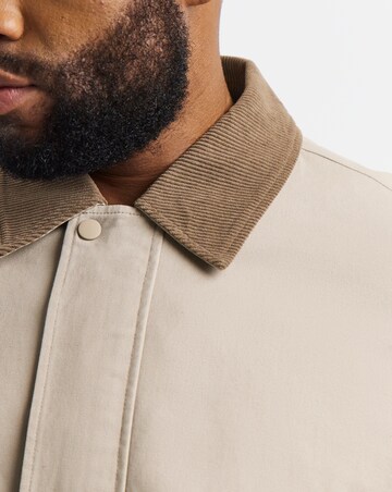 Jack & Jones Graham Cord Worker Jacket - Natural/Brown
