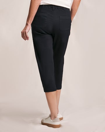 Julipa Button Side Crop Stretch Trouser