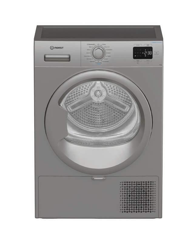 Indesit C YSD 82D SS UK 8kg Heat Pump Tumble Dryer - Silver