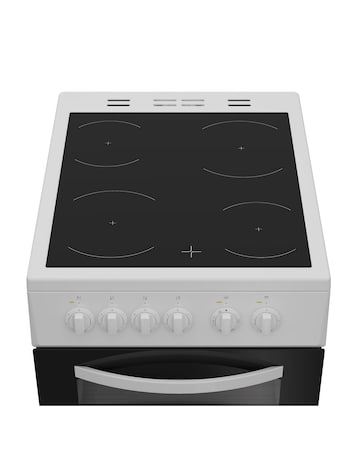 Indesit ITE5VMW 50cm Electric Twin Cooker with Ceramic Hob - White Installation