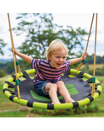TP Eagle Wooden Swing Set with Large Nest Swing