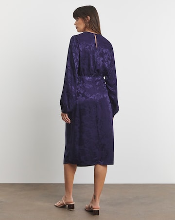 Joanna Hope Jacquard Tie Waist Dress