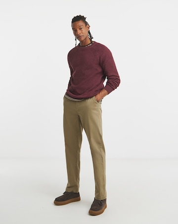 Cotton Twist Crew Neck Knitted Jumper