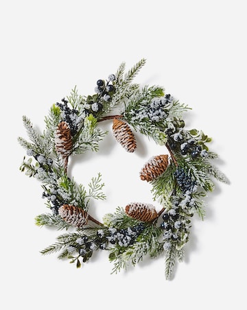 Frosted Blue Berry Wreath