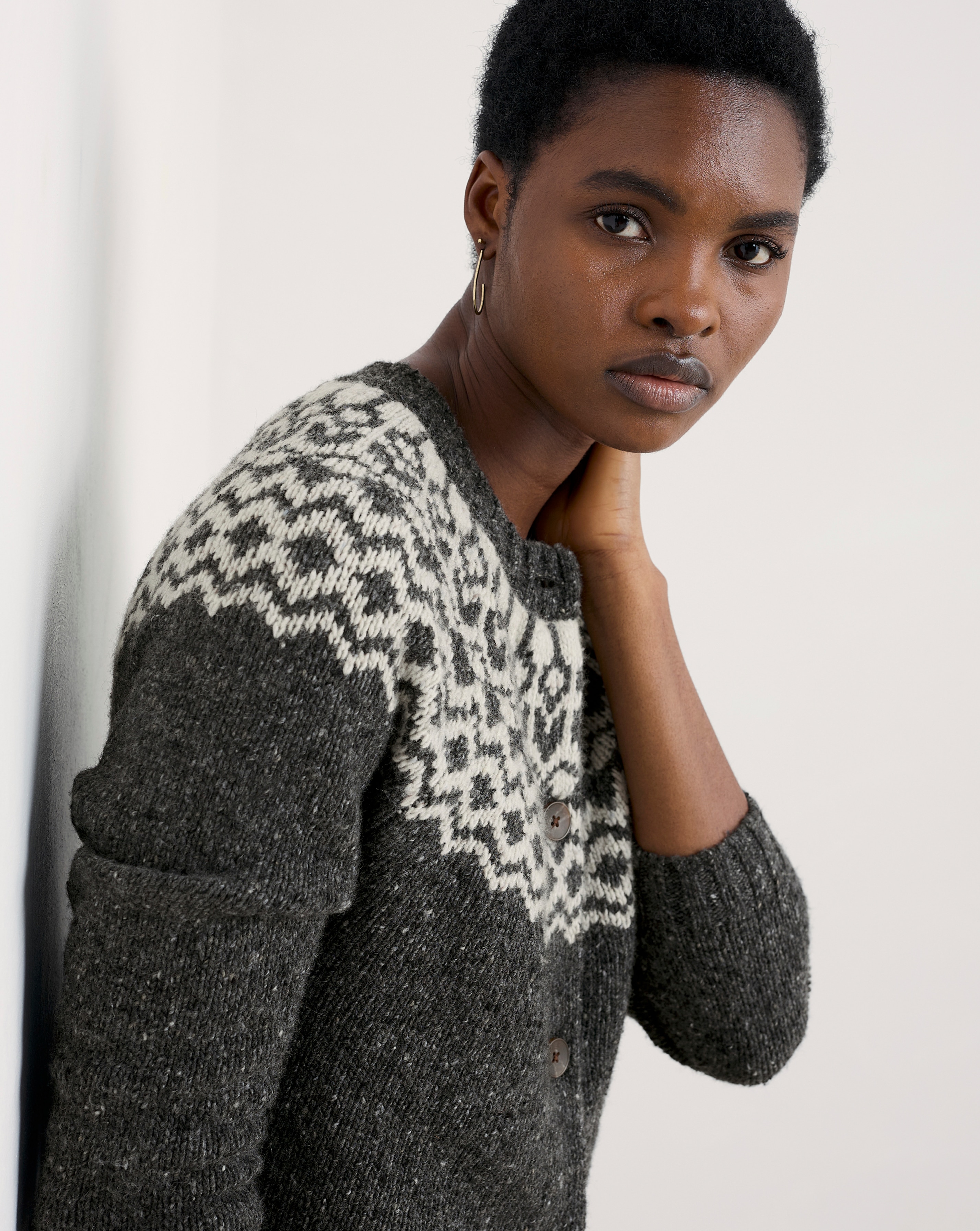 WENDELBORN Surreal Fair Isle ハンドニット KJP Women's Sheep Fair Isle Crewneck Cotton Sweater – Kiel James