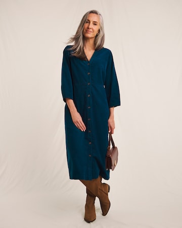 Julipa Pure Cotton Cord Midi Dress