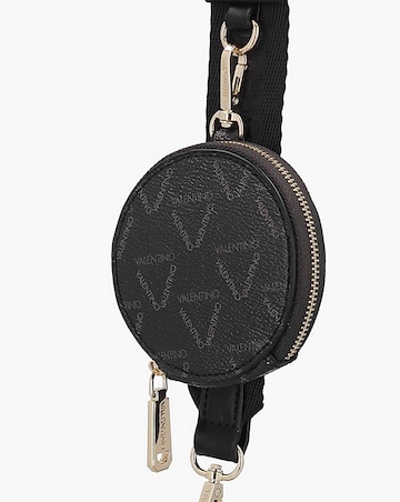 Valentino Bags Lady Black Multi Repeat Logo Pochette Bag