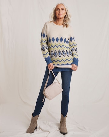 Julipa Diamond Popcorn Knit Jumper