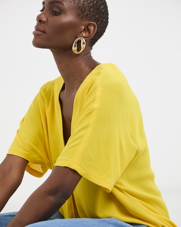 Textured Crinkle Tunic Top