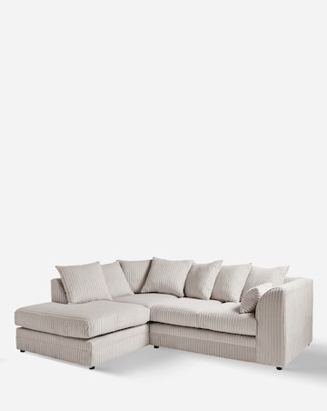 Ferguson Jumbo Cord Left Hand Chaise Sofa
