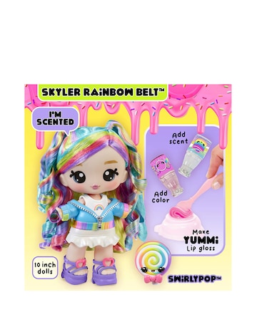 Yummiland Large Doll + Lip Gloss Pet - Skyler Rainbow Belt