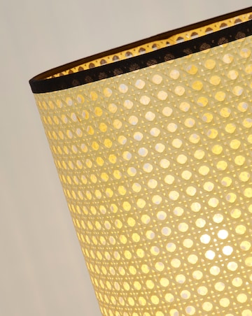 Rattan Cane Space Saving Floor Lamp