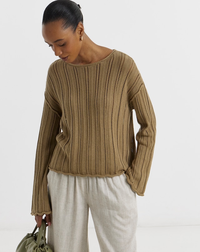 JDY Ophelia Boat Neck Pull Over Knit