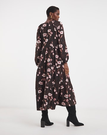 Long Sleeve Smock Maxi Dress