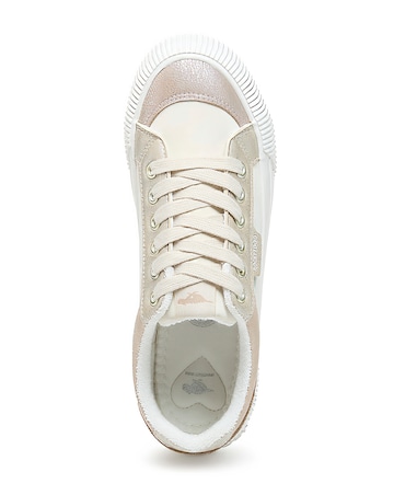 Rocket Dog White Mix Cheery Lace Up Colour Block Trainer